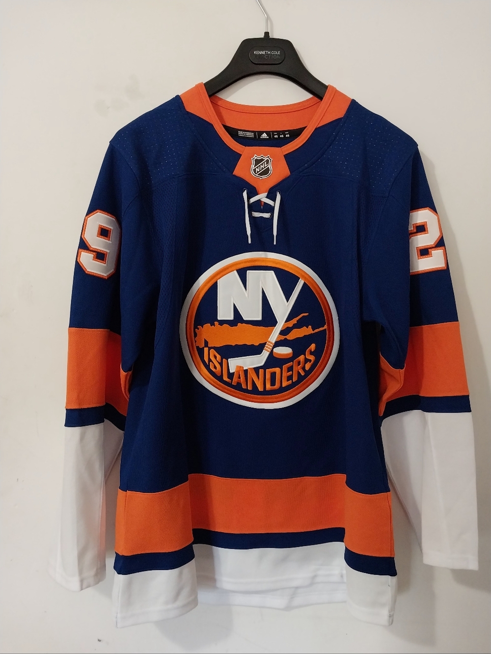 Adidas Authentic Ny Islanders Brock Nelson Away Jersey Size 46